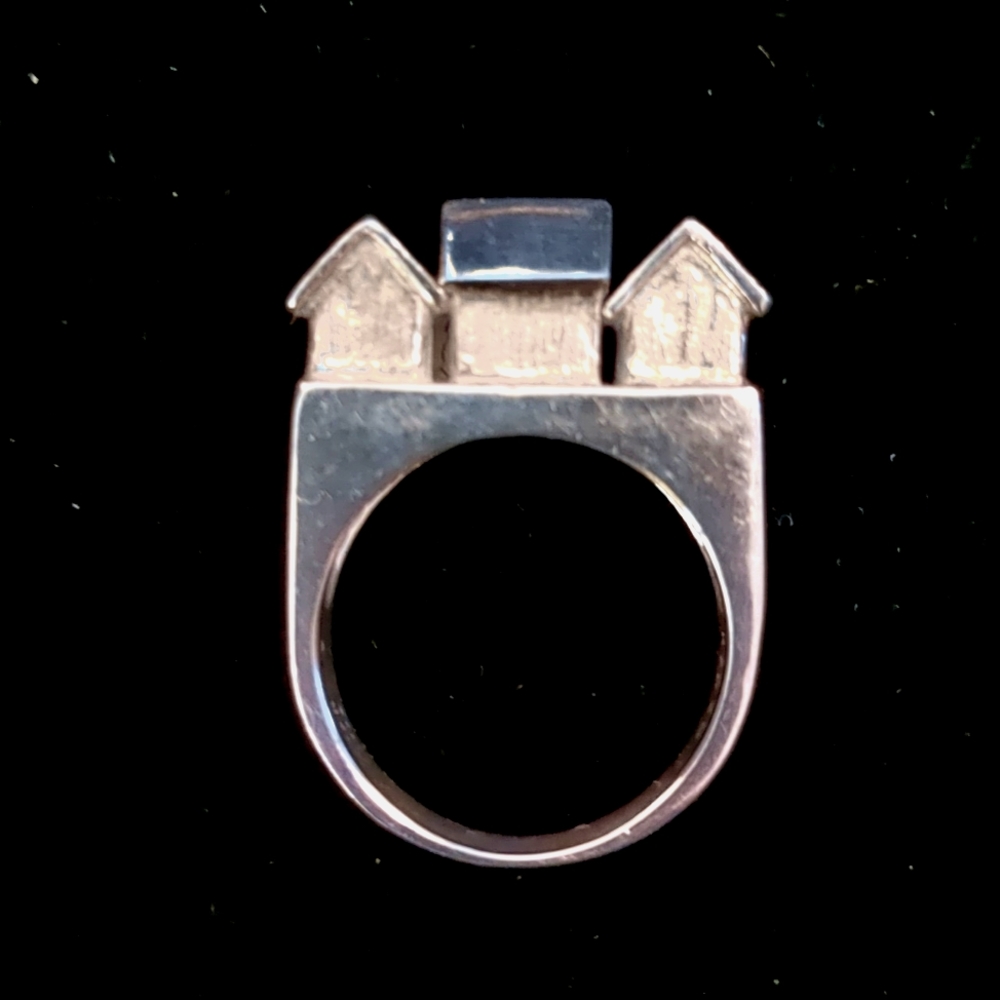 Jill Davis Studio Neighborhood Statement Ring Sterling Silver Size 8.5 - Picture 2 of 6